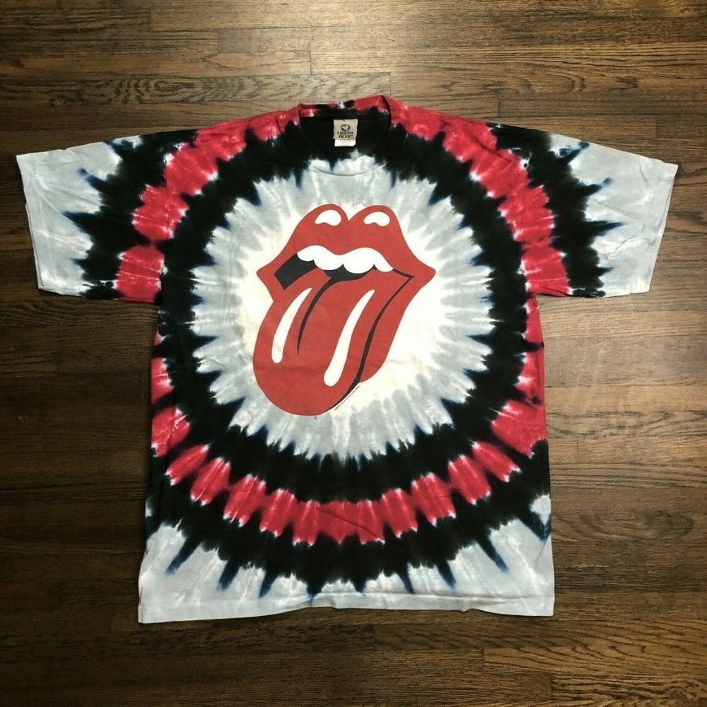 Vintage Tye Dye 1994 Rolling Stones Red Tongue Hip